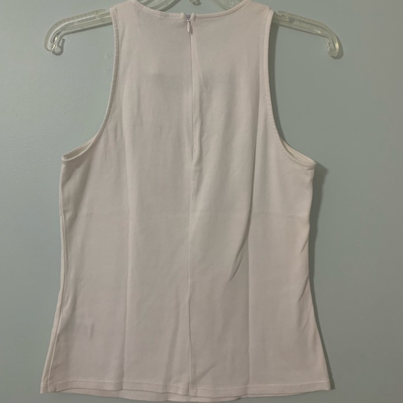 RW&CO White Sleeveless Top with Front Cutout - Picture 2 of 4